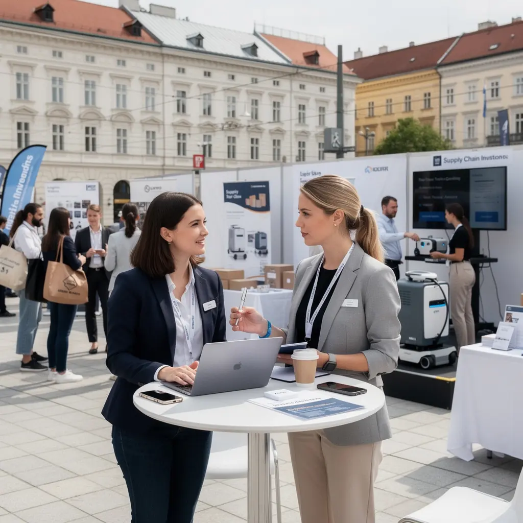 Eine Übersicht über die verschiedenen Stufen der Logistik in einem modernen Lagerhaus.