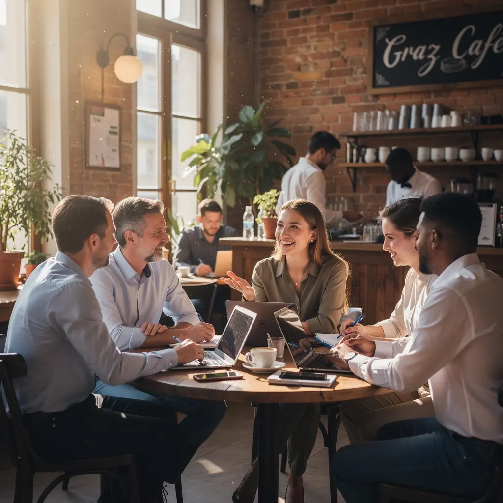 Ein Trainer erklärt die Prinzipien des Supply Chain Managements vor einer Gruppe von Fachleuten.